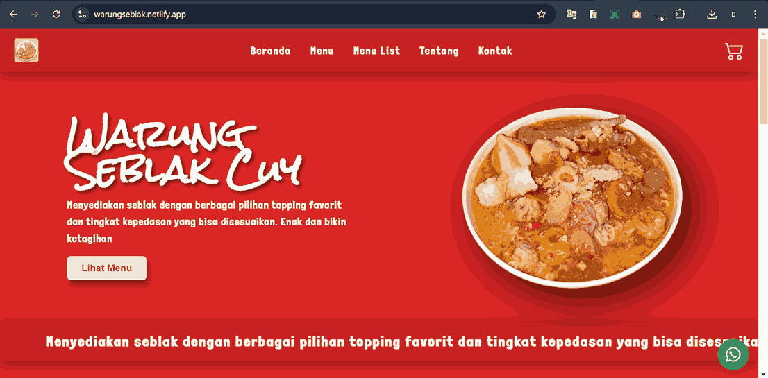 Restaurant Website - Website
